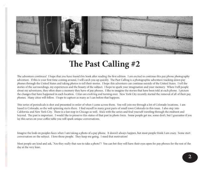 The Past Calling A Photographic Journey book #2