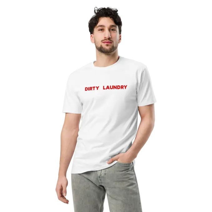 DIRTY LAUNDRY Red Font Unisex premium t-shirt