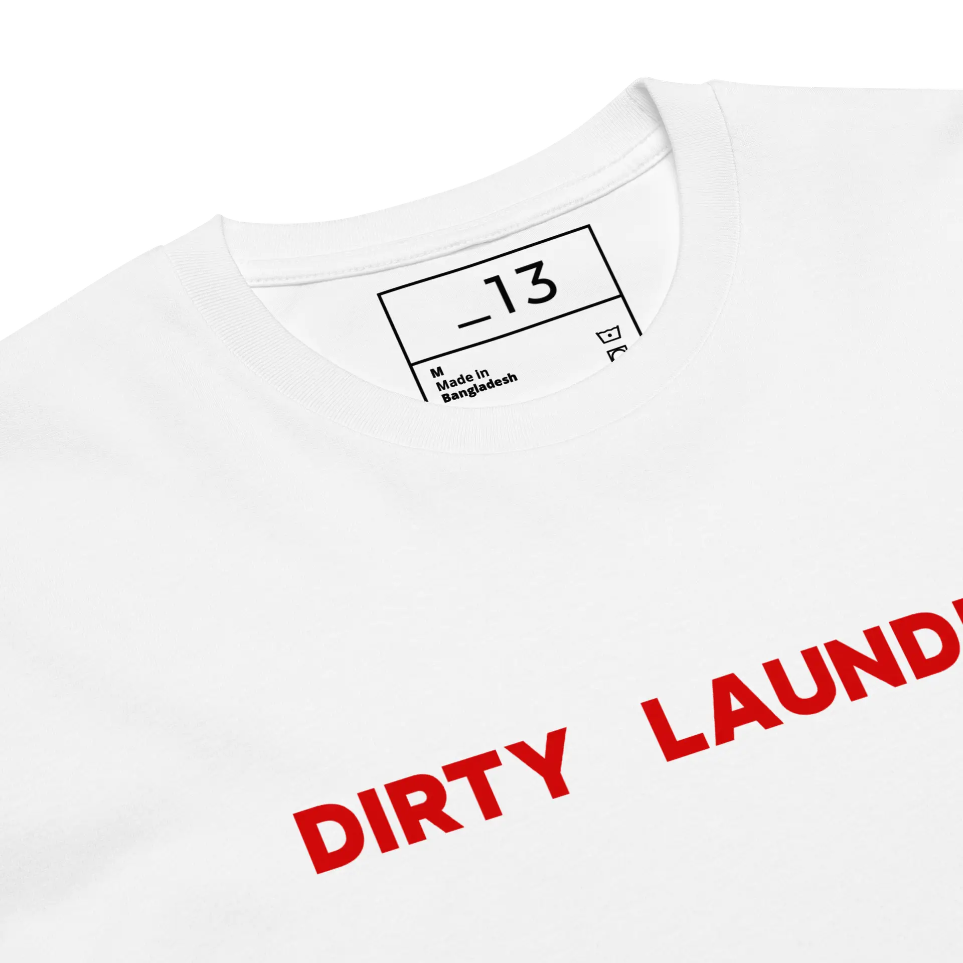 DIRTY LAUNDRY Red Font Unisex premium t-shirt - Image 6